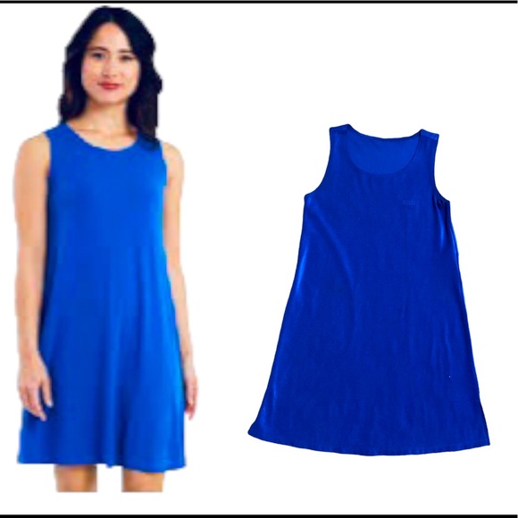 Athena Collection Dress Size S Royal Blue Stretchy Summer Colorful - Picture 1 of 10